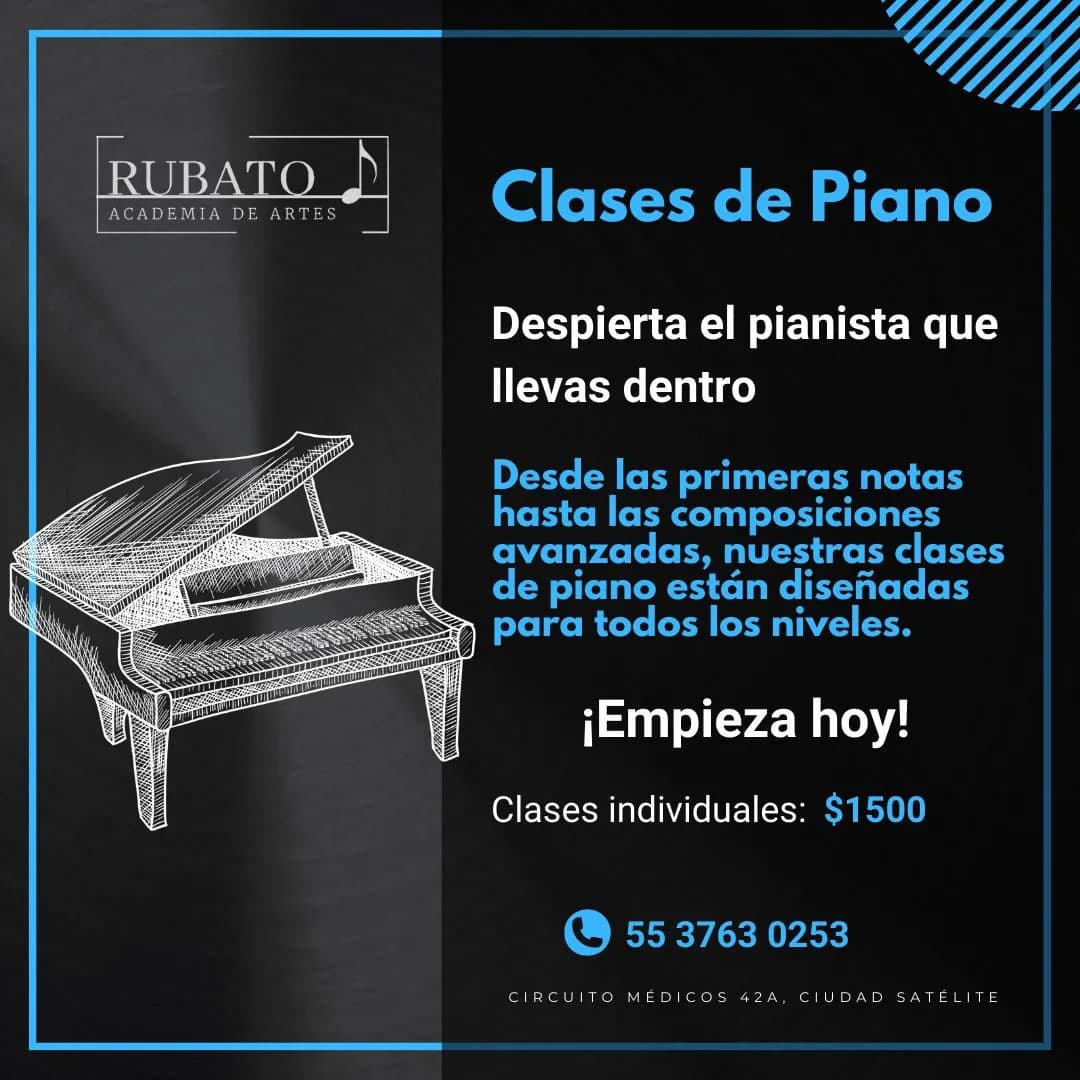 Clases de Piano Popular Para Principiantes en Lomas de Chapultepec